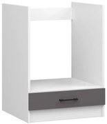 Szara szafka kuchenna do zabudowy piekarnika Z8-Z73