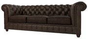 Ciemnobrązowa aksamitna sofa 230 cm Cambridge – Ropez