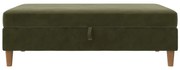 Zielony aksamitny podnóżek Lilly – Støraa