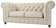 Kremowa aksamitna sofa 184 cm Cambridge – Ropez