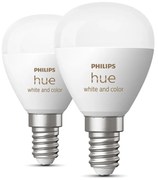 Inteligentne żarówki z gwintem E14, 5 W zestaw 2 szt. White and color ambiance – Philips Hue