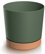 Donica ogrodowa Tubo PM 23,9 cm zielona pinia PROSPERPLAST