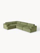 Sofa narożna ze sztruksu Melva (4-osobowa)