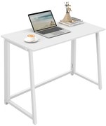 Biurko Komputerowe proste MAX 1.0 - białe / nogi białe