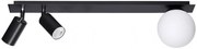 Nowoczesna czarna lampa sufitowa - 3X S896 Z2-R90