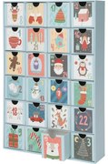 Papierowy kalendarz adwentowy Winter moments, 25,7x 6,4 x 38,3 cm