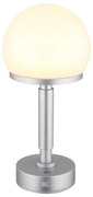 Globo 21034SI - LED Ład. dotykowa lampa stołowa HAKU LED/2,5W/5V 2800K srebrny