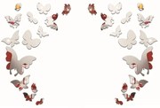 Zestaw 28 naklejek lustrzanych Ambiance Butterfly