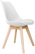 Białe krzesło skandynawskie M9-K32