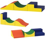 AIYAPLAY Zestaw do wspinaczki i raczkowania dla niemowląt, 3-elementowy, sztuczna skóra, pianka, żółty