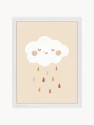 Oprawiony druk cyfrowy Lovely Rain