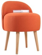 Pufa NIKI, średnica 46 cm, pomarańczowa