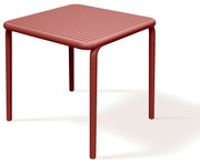Stół ogrodowy Brene Retro Red 79,5 x 79,5 cm FERNE