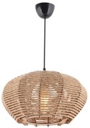Lampa wisząca Jute Ellipse, kremowy