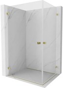Mexen Lunar-B Duo kabina prysznicowa uchylna 85 x 70 cm, transparent, złota - 832-085L-070P-50-00