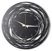 Zegar ścienny 70 cm 1xAA czarny/złoty