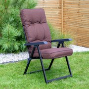 Fotel ogrodowy rozkładany Lena Black Edition H047-04PB PATIO