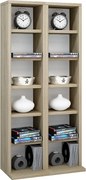 Drewno CD DVD Stand Shelf Cabinet Milano