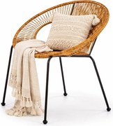 Nowoczesny rattanowy fotel ogrodowy G4-F13