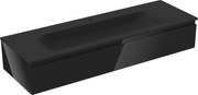 Mexen Orio szafka łazienkowa 140 cm z umywalką Vela, 1 szuflada, czarna połysk/czarna mat - 91A10-14023-1-BF70-W23M71