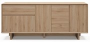 Komoda w dekorze dębu w naturalnym kolorze 180x76x45 cm Carpi – Marckeric