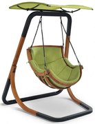 Zielony fotel wiszący do ogrodu B7-E75