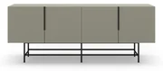 Zielonoszara niska komoda 200x77,5 cm Eldia – Marckeric