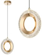 LAMPA WISZĄCA KRYSZTAŁOWA LED G119-1CP Złota