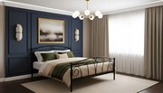 Łóżko metalowe Wanda ze stelażem