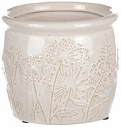 Osłonka na kwiaty Flores, 14 x 12 x 14 cm,  ceramika