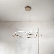 Ondaluce - LED ściemnialny żyrandol na lince POIS LED/60W/230V złoty