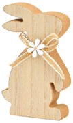 Wielkanocny drewniany zając BOW BUNNY 12 cm