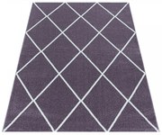 Dywan nowoczesny Rio romby fioletowy 80 cm x 150 cm