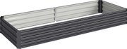 Outsunny Wysokie Grządki ze Stali, otwarte dno, łatwy montaż, 95 dł. x 90,5 szer. x 29,8 wys. cm, Szary