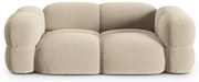 Beżowa aksamitna sofa 210 cm Loretto – Cosmopolitan Design