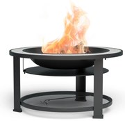 Blumfeldt Merano 80cm Niskie Palenisko z grillem Jasnoszary