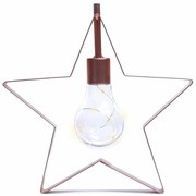 DecoKing Lampa świąteczna Gwiazda ciepła biała, 5 LED