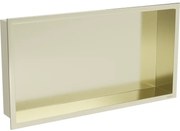 Mexen X-Wall-R półka wnękowa z kołnierzem 60 x 30 cm, złota szczotkowana - 1950603010