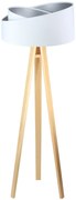 Lampa stojąca GEMSTONE biała/srebrna/sosna BPS KONCEPT