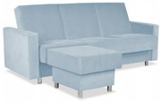 Wersalka Narożnik Alicja z pufą sofa kanapa rozkładana Family Meble morski
