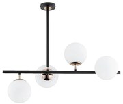 Żyrandol na drążku LURO 4xE14/10W/230V czarny