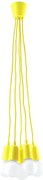 Żółta loftowa lampa wisząca - EX543 E4-B69