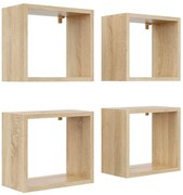 Komplet skandynawskich półek ściennych dąb sonoma N4-D42