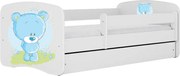Łóżko dziecięce BABY DREAMS 140x70 niebieski miś KOCOT KIDS