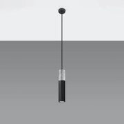 Lampa wisząca BORGIO 1 czarna SOLLUX  LIGHTING
