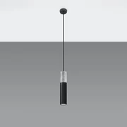 Lampa wisząca BORGIO 1 czarna SOLLUX  LIGHTING
