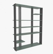 Elegancki zielono-czarny regał na książki, 120 x 160 x 29,6 cm | Płyta wiórowa pokryta melaminą w 100%, grubość 18 mm | Idealny do nowoczesn