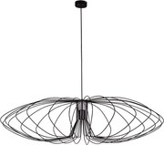Czarna loftowa lampa wisząca druciana - 7X S056 R3-T66