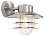 Lampa ścienna industrialna stal IP44 - Shell
