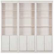 Biały regał z litego drewna sosnowego 222x223 cm Anita – Støraa